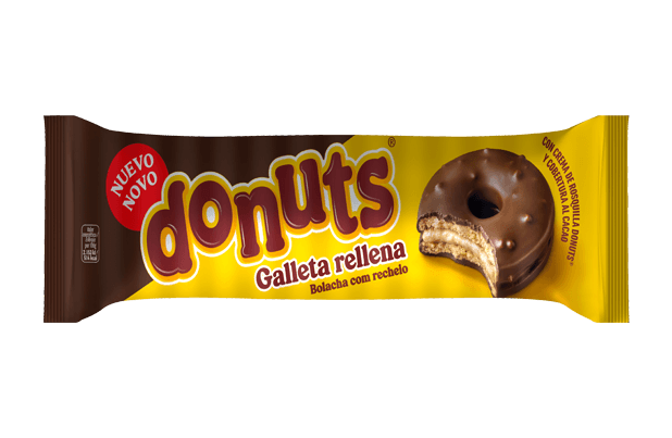 Donuts® Bolacha com recheio e cobertura