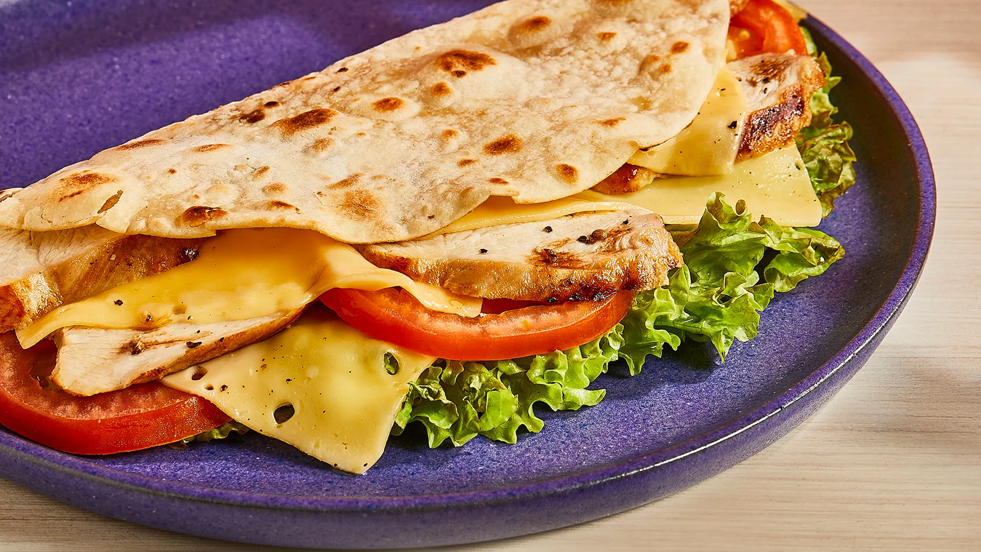 Quesadilla de frango grelhado