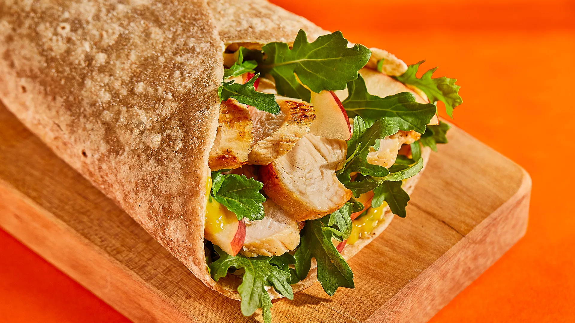 Wrap de peru grelhado